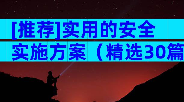 [推荐]实用的安全实施方案（精选30篇）